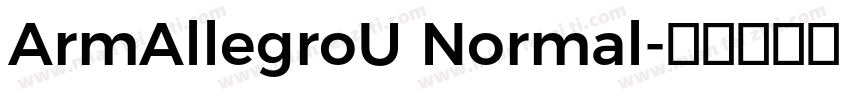 ArmAllegroU Normal字体转换